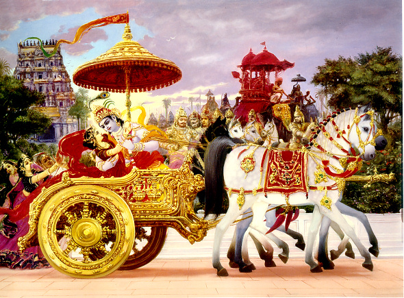 Kṛṣṇa Kidnapped Rukmīṇī